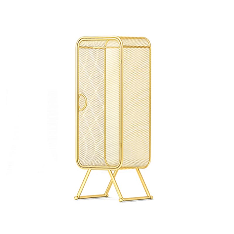 Metal Wardrobe Cabinet Contemporary Hinged Wardrobe Armoire for Home