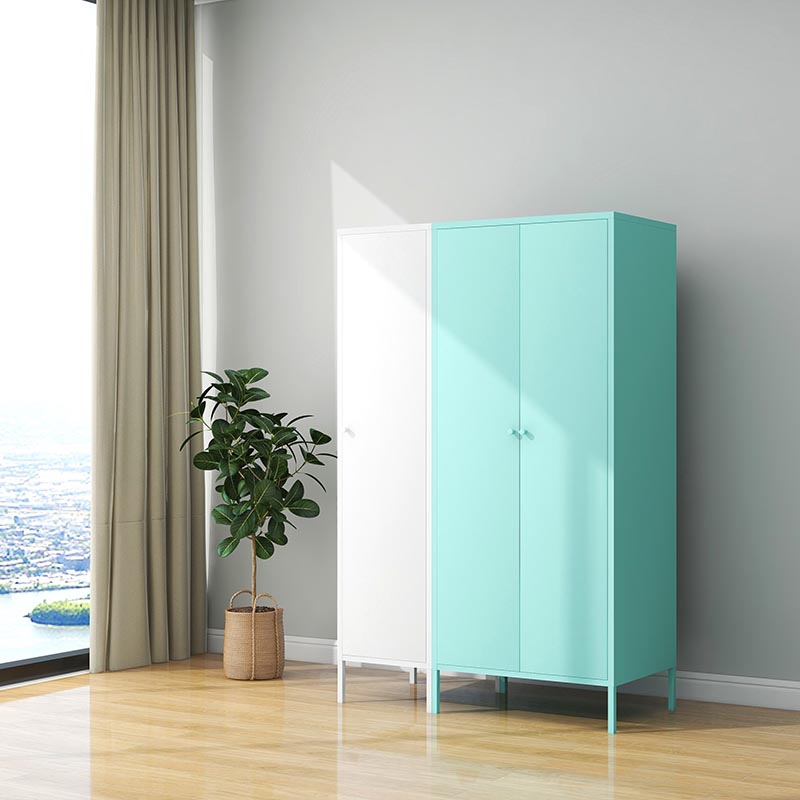 Contemporary Wardrobe Closet Steel Wardrobe Armoire for Bedroom
