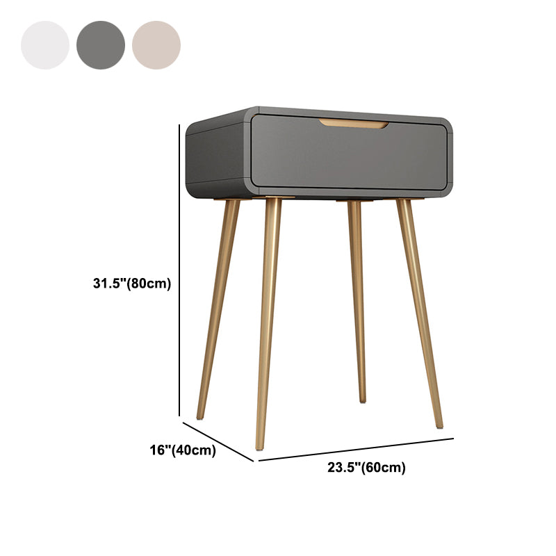 Glam Make-up Vanity with Drawer in Grey/white/pink for Bedroom