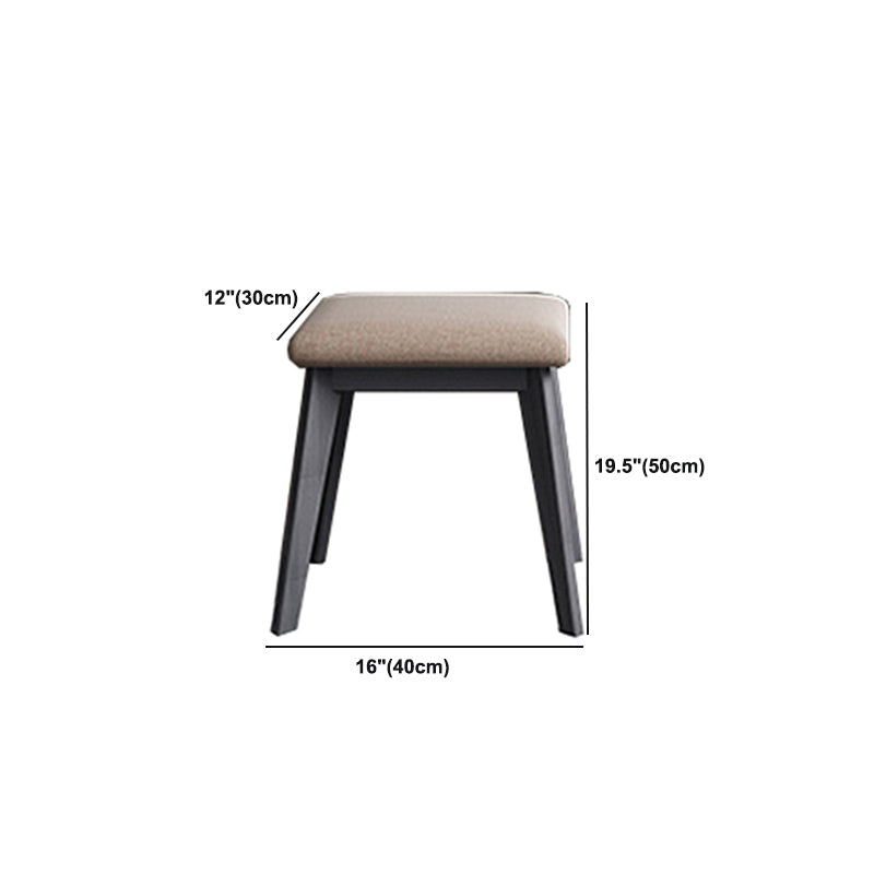 Modern Style White Wood-based Material Countertop Black Base with 4 Drawer Dresser