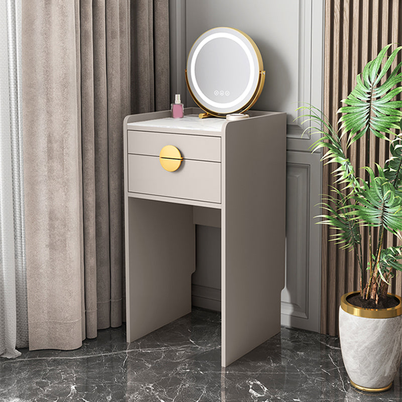 Modern White/Grey Makeup Vanity Desk Table Wood Makeup Counter