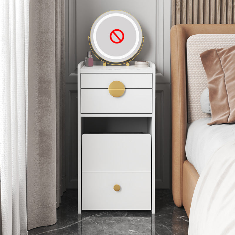 Modern White/Grey Makeup Vanity Desk Table Wood Makeup Counter