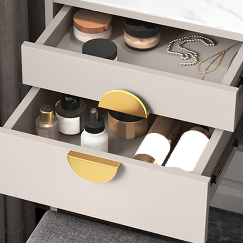 Modern White/Grey Makeup Vanity Desk Table Wood Makeup Counter