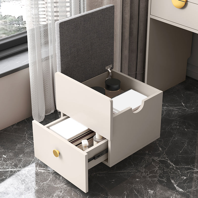 Modern White/Grey Makeup Vanity Desk Table Wood Makeup Counter