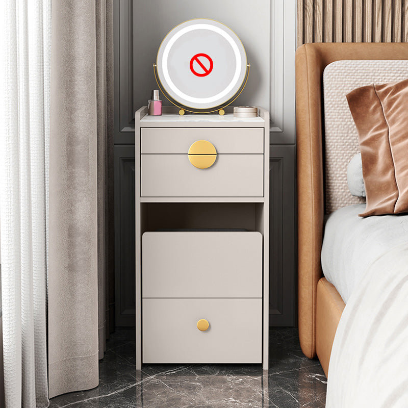 Modern White/Grey Makeup Vanity Desk Table Wood Makeup Counter