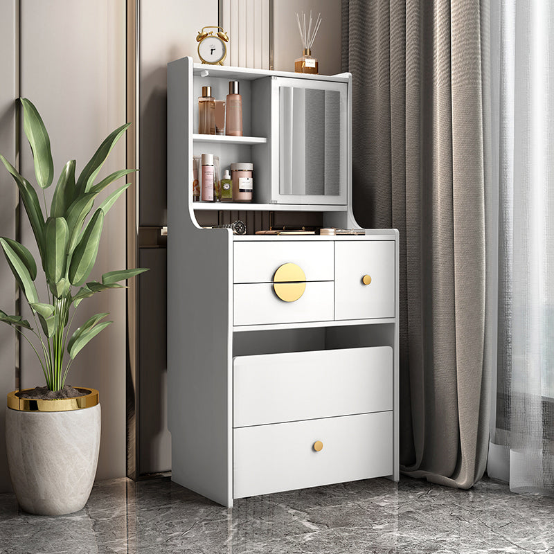 Modern Wood Vanity Dressing Table Grey/White Vanity Table with Drawers