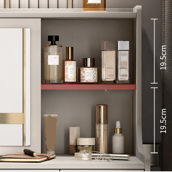 Modern Wood Vanity Dressing Table Grey/White Vanity Table with Drawers