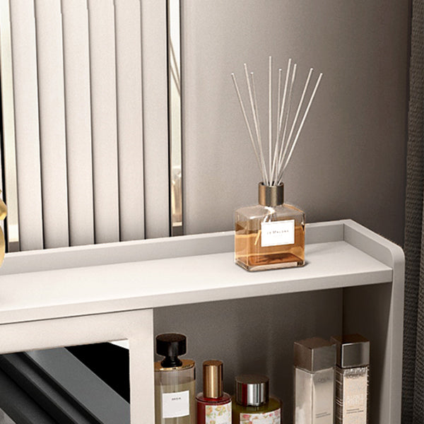 Modern Wood Vanity Dressing Table Grey/White Vanity Table with Drawers