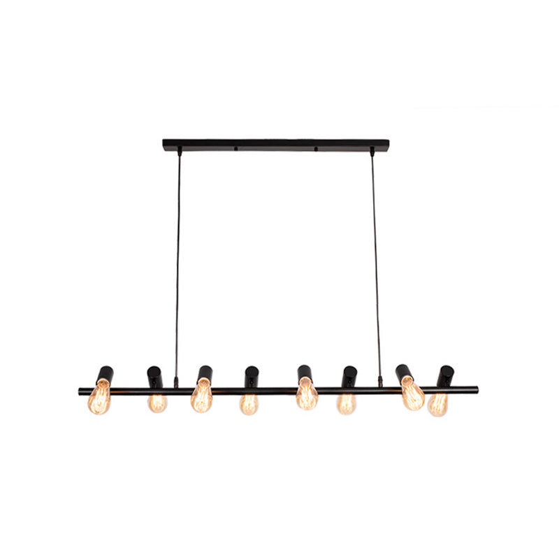 Adjustable Length Hanging Lamp Post-Modern Style Metal Island Light for Kitchen