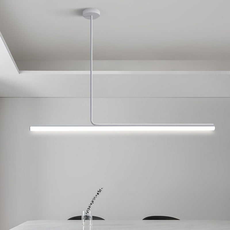Modern Strip Chandelier Lighting Metal LED Dining Room Island Chandelier