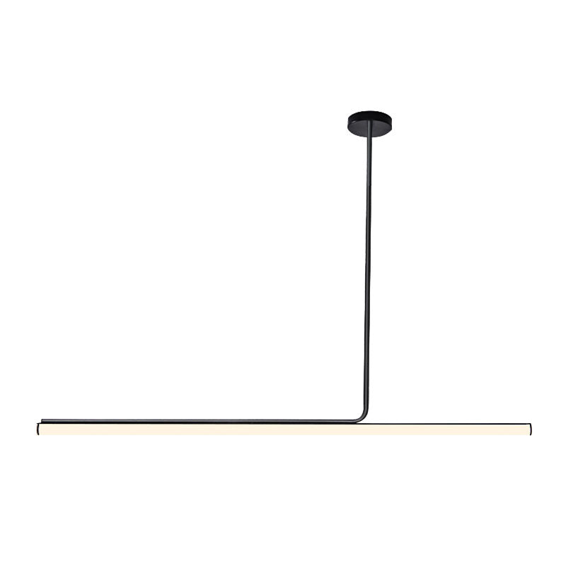 Modern Strip Chandelier Lighting Metal LED Dining Room Island Chandelier