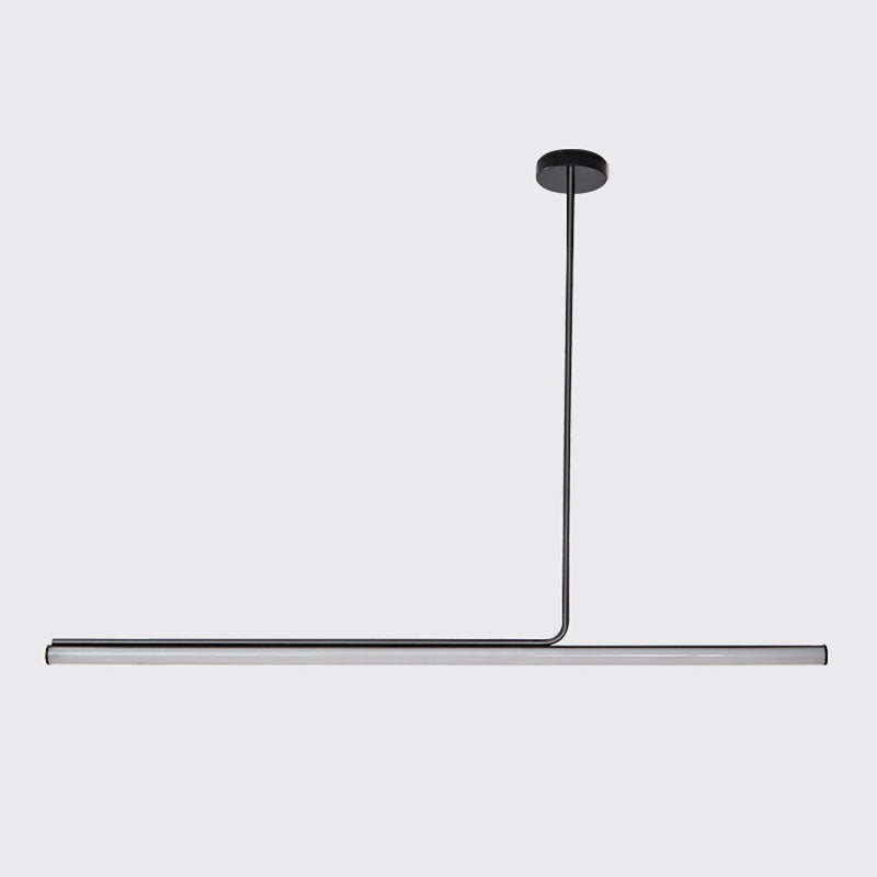Modern Strip Chandelier Lighting Metal LED Dining Room Island Chandelier