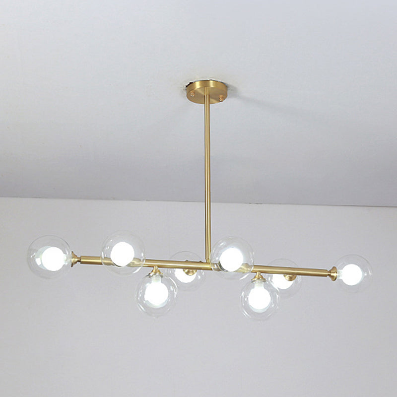 Nordic Bubbles Hanging Island Light Glass Island Pendant Light for Dining Room