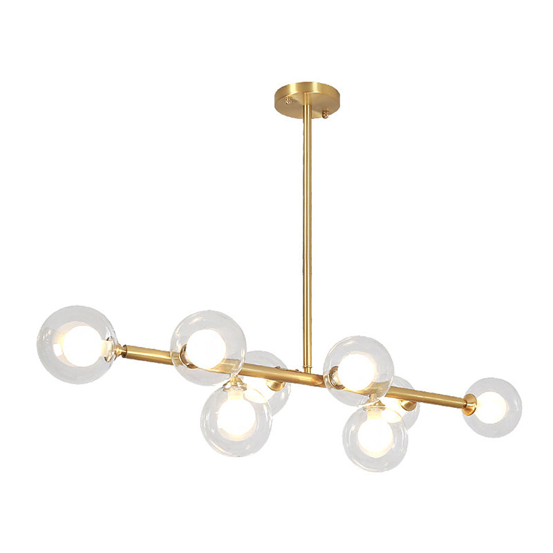 Nordic Bubbles Hanging Island Light Glass Island Pendant Light for Dining Room