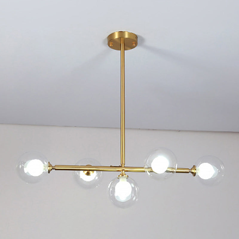 Nordic Bubbles Hanging Island Light Glass Island Pendant Light for Dining Room