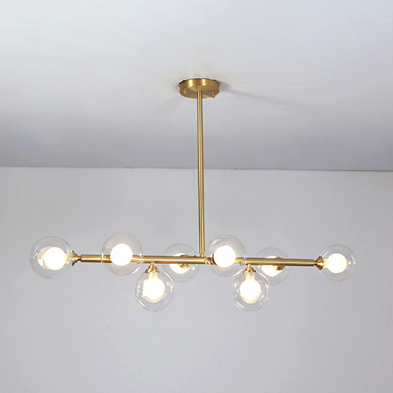 Nordic Bubbles Hanging Island Light Glass Island Pendant Light for Dining Room