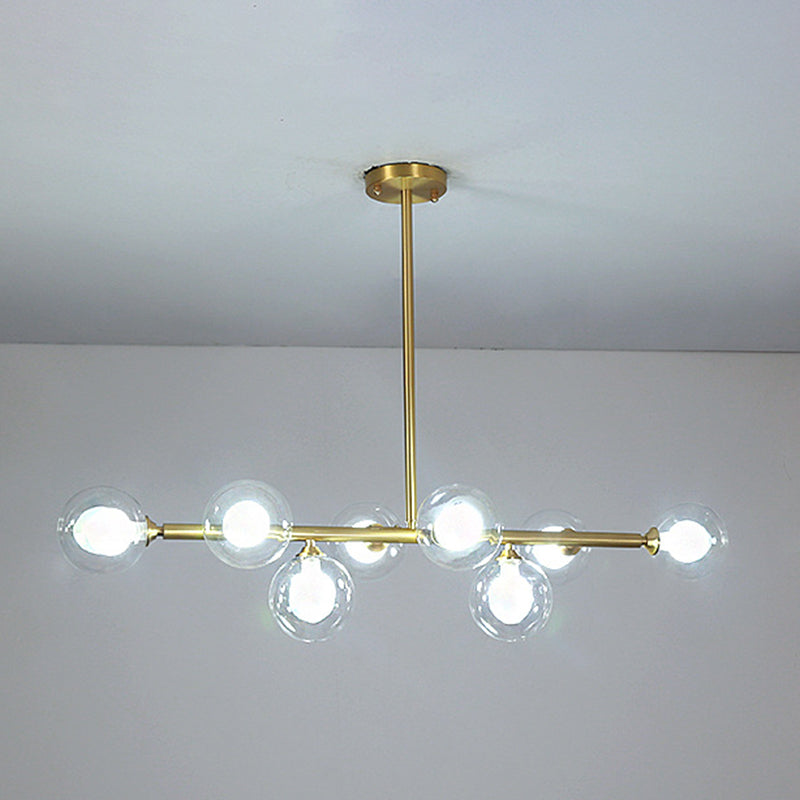 Nordic Bubbles Hanging Island Light Glass Island Pendant Light for Dining Room