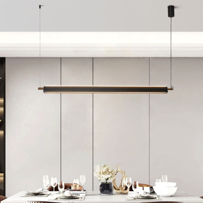 Modern Simple Hanging Island Light Metal LED Hanging Lighting Fixture for Sitting Room