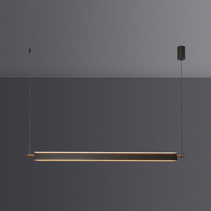 Modern Simple Hanging Island Light Metal LED Hanging Lighting Fixture for Sitting Room