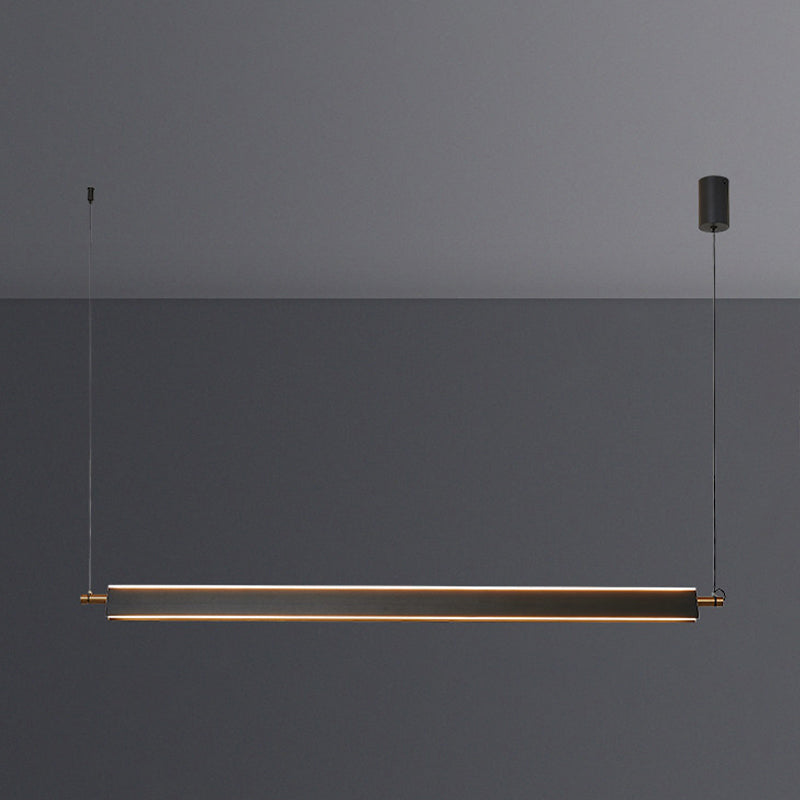 Modern Simple Hanging Island Light Metal LED Hanging Lighting Fixture for Sitting Room