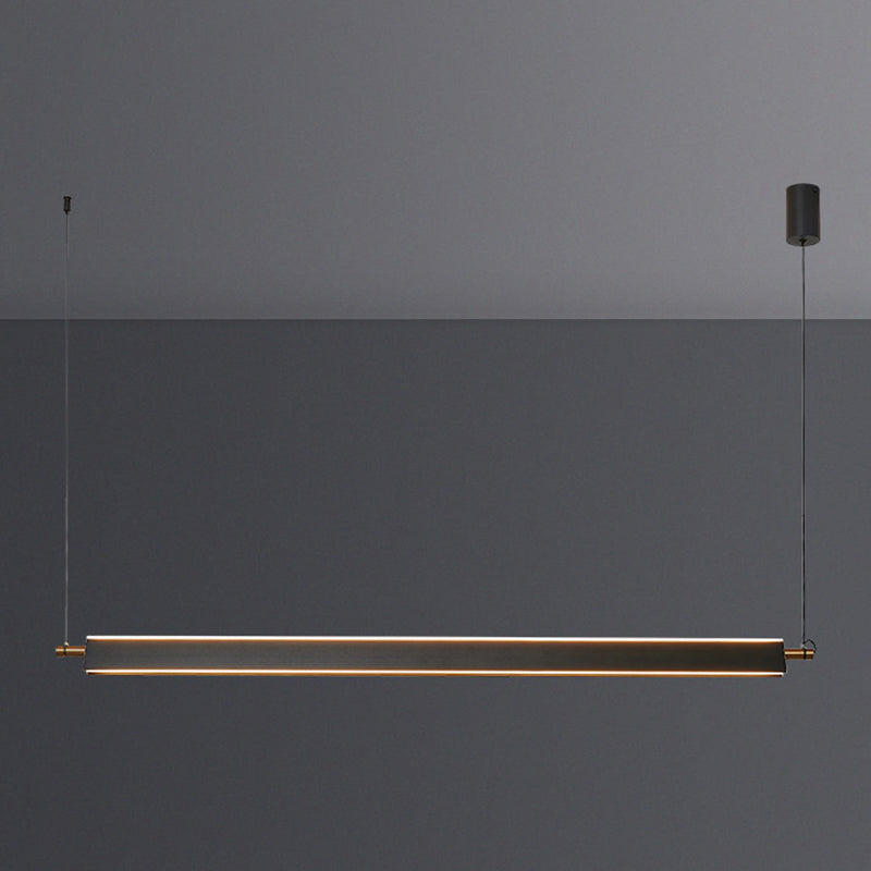 Modern Simple Hanging Island Light Metal LED Hanging Lighting Fixture for Sitting Room