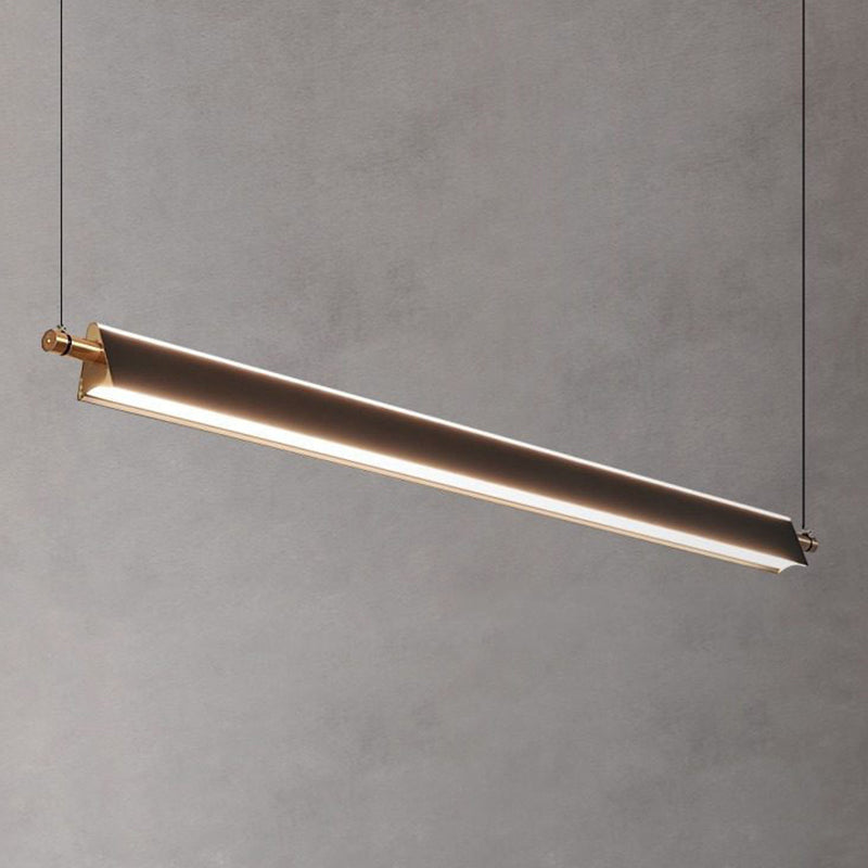 Modern Simple Hanging Island Light Metal LED Hanging Lighting Fixture for Sitting Room