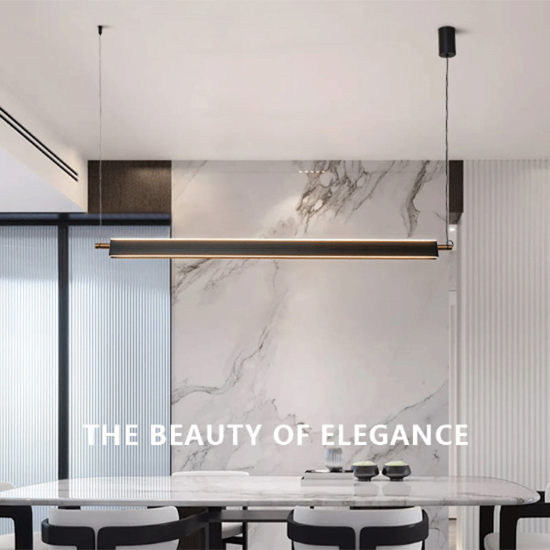 Modern Simple Hanging Island Light Metal LED Hanging Lighting Fixture for Sitting Room