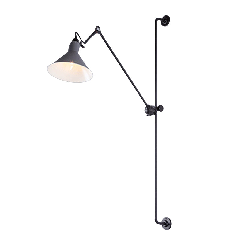 Modern Wall Sconce Linear Shape Reading Wall Light with Metal Shade for Bedroom