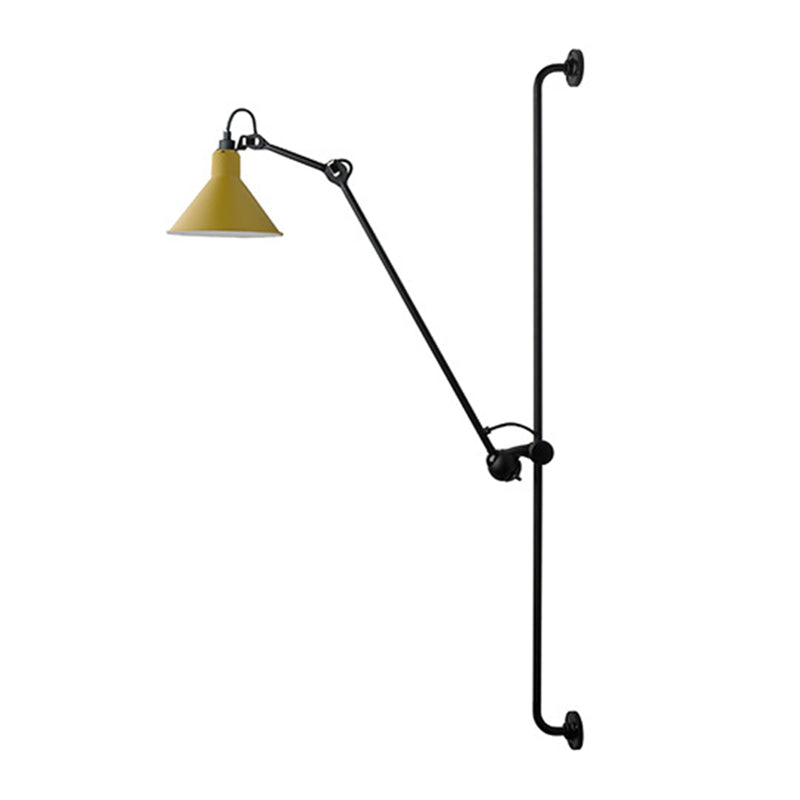 Modern Wall Sconce Linear Shape Reading Wall Light with Metal Shade for Bedroom