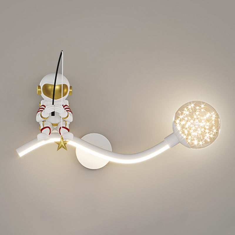 Modern LED Wall Mount Light Children Wall Light with Silica Gel Shade for Bedroom