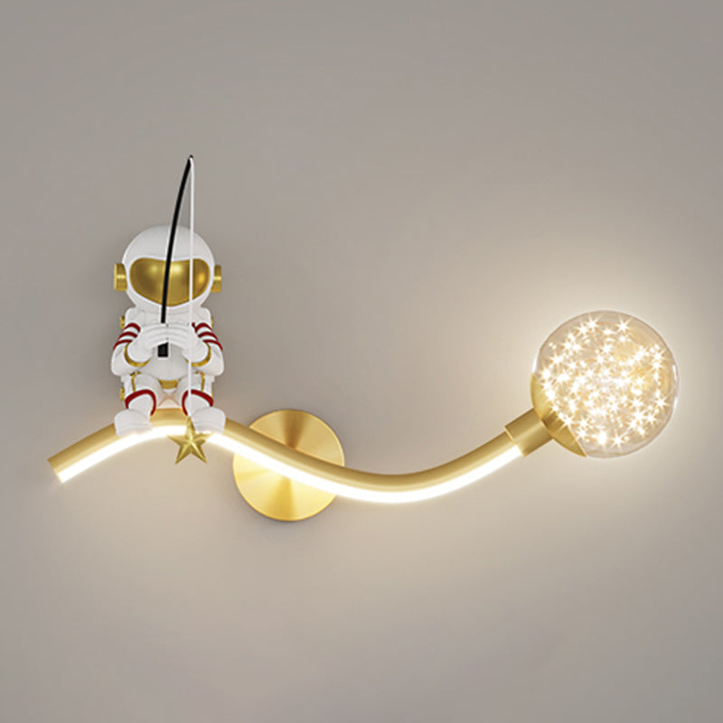 Modern LED Wall Mount Light Children Wall Light with Silica Gel Shade for Bedroom