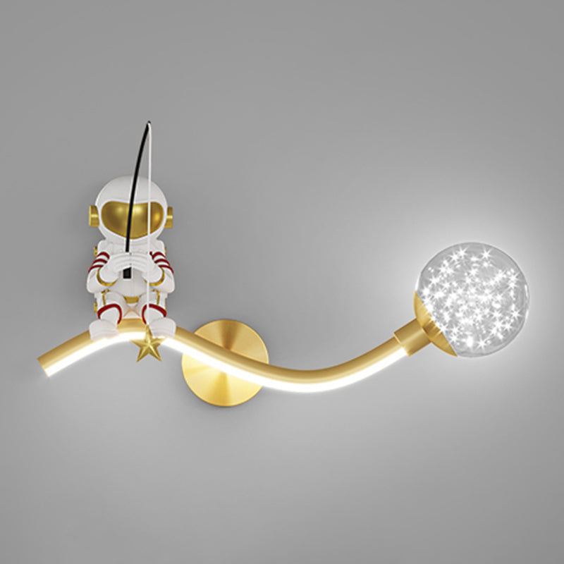 Modern LED Wall Mount Light Children Wall Light with Silica Gel Shade for Bedroom