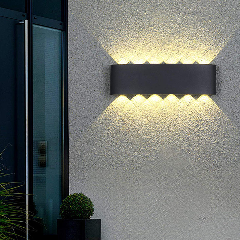 Multi Lights Wall Mount Light Modern Black LED Wall Light for Living Room