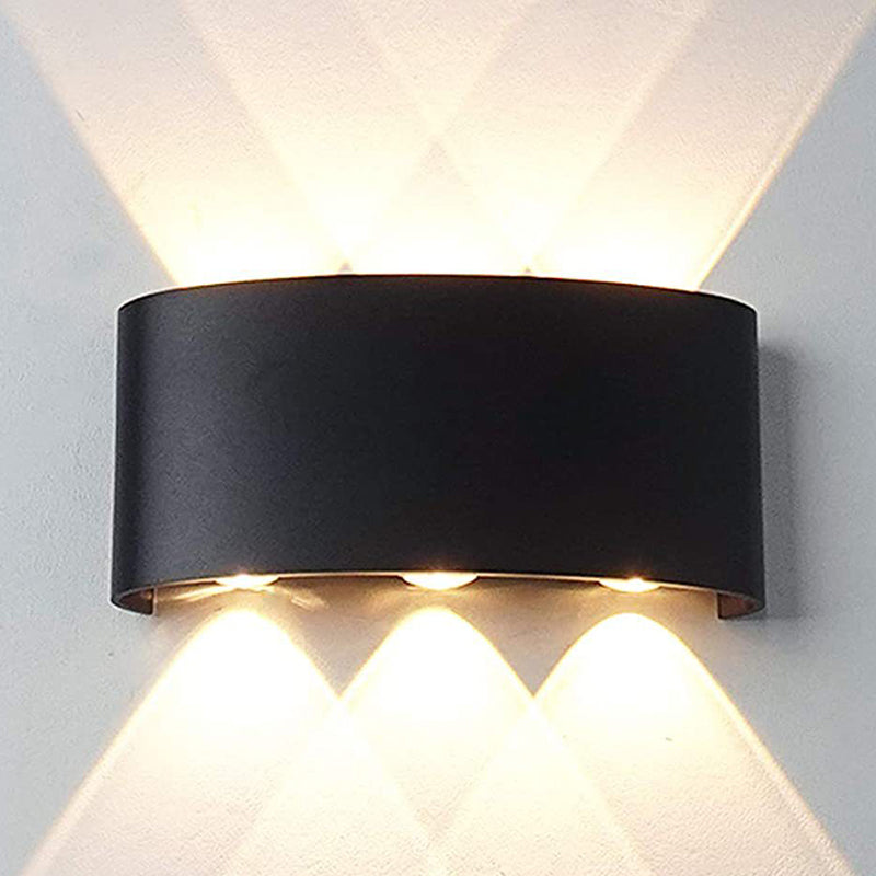 Multi Lights Wall Mount Light Modern Black LED Wall Light for Living Room