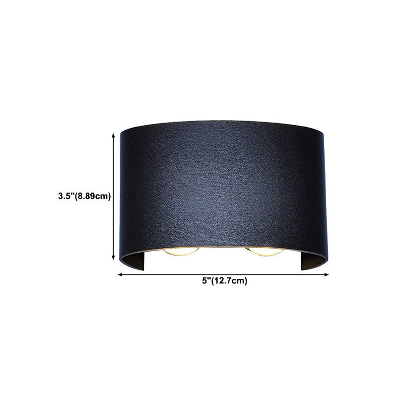 Multi Lights Wall Mount Light Modern Black LED Wall Light for Living Room