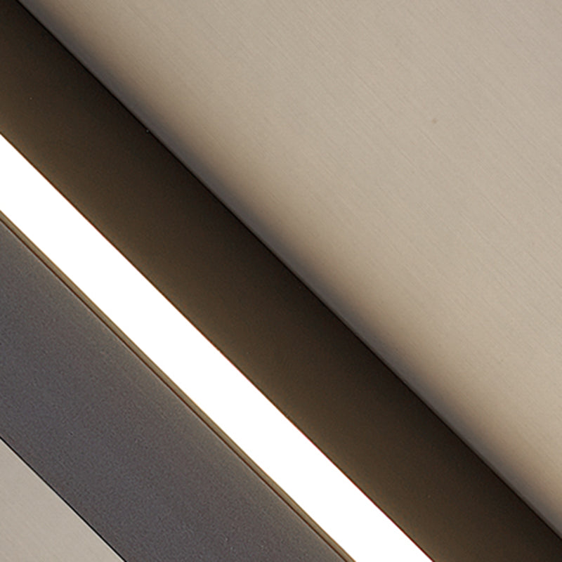 Metal Linear Shape Wall Light Modern Style 1-Light Wall Mounted Light in Black