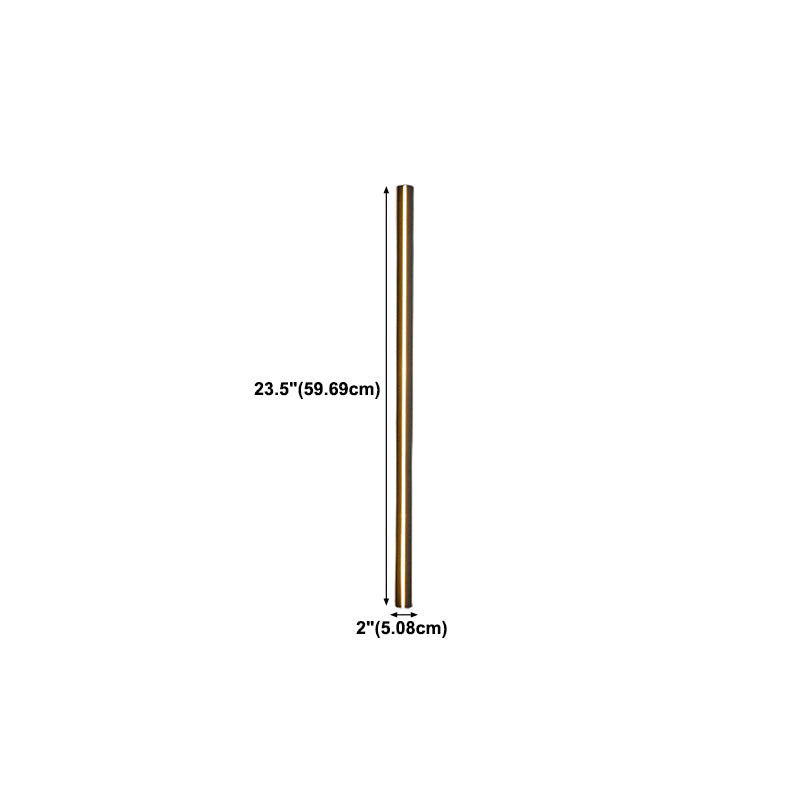 Metal Linear Shape Wall Light Modern Style 1-Light Wall Mounted Light in Black