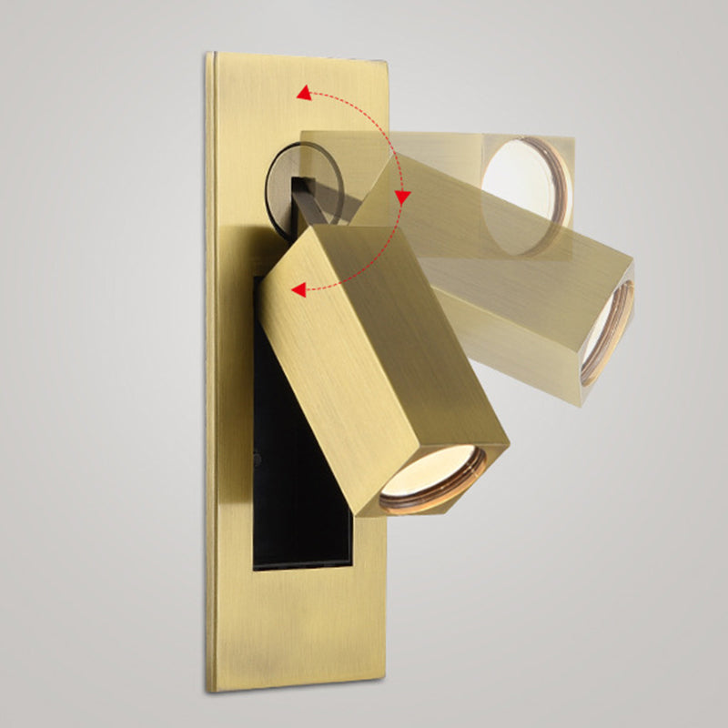 1 Light Wall Sconce Modern Style Metal Wall Lighting for Bedside