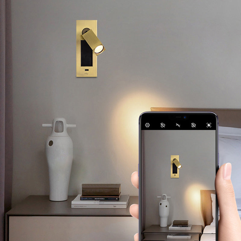 1 Light Wall Sconce Modern Style Metal Wall Lighting for Bedside