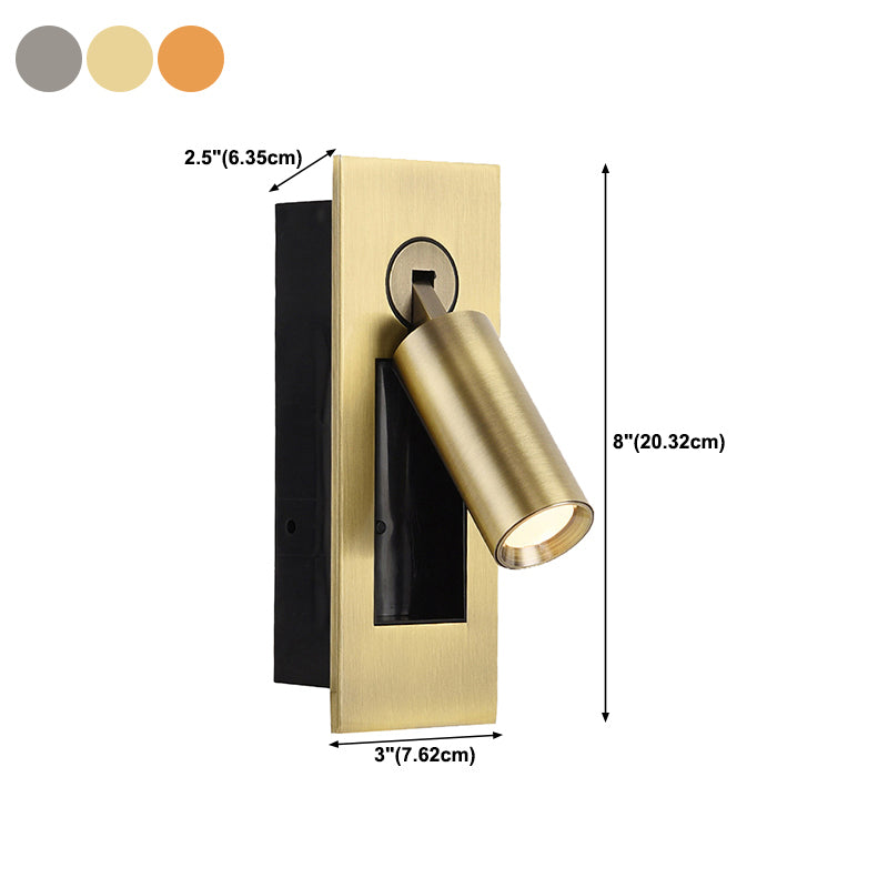 1 Light Wall Sconce Modern Style Metal Wall Lighting for Bedside