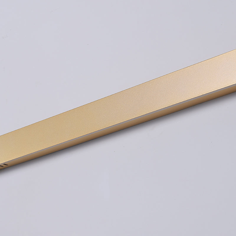 Metal Linear Shape Wall Light Modern Style 1-Light Wall Mounted Light in Gold