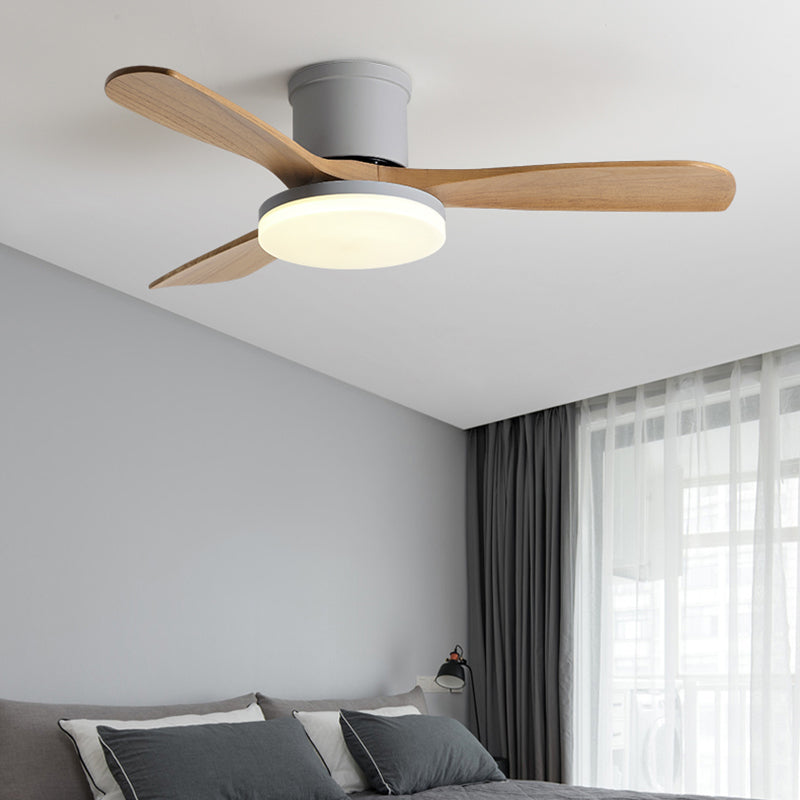 Geometry Metal Ceiling Fan Light Kids Style 1-Light Ceiling Fan Lamp for Living Room