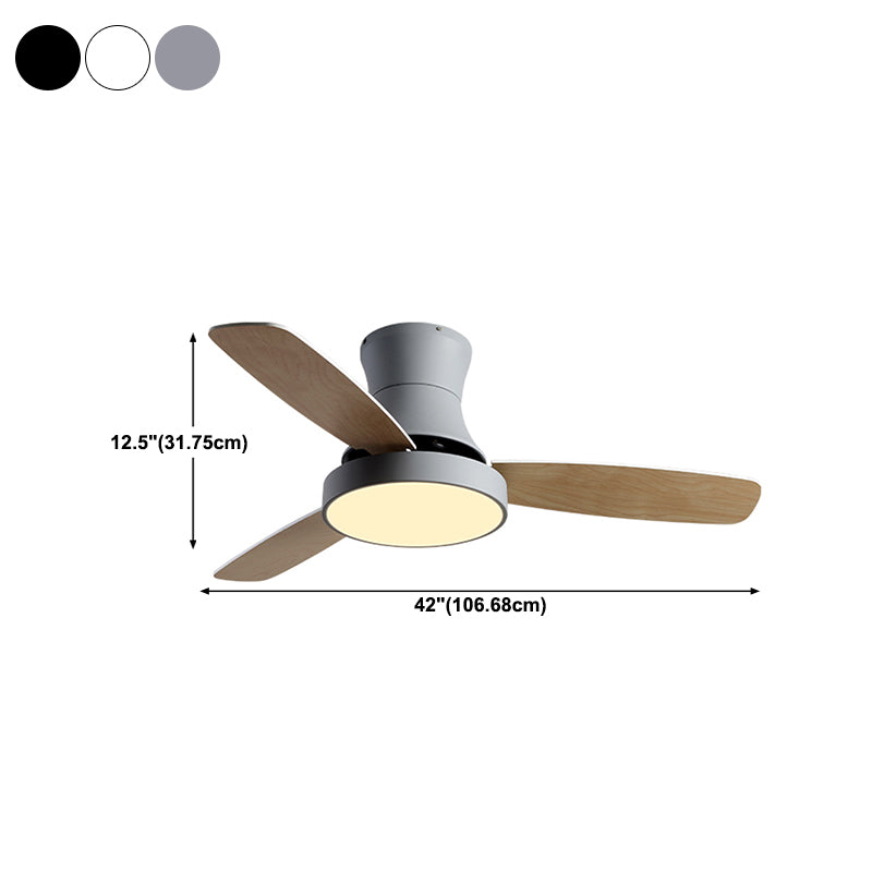Geometry Ceiling Fan Light Kids Style Metal 1-Light Ceiling Fan Lamp for Living Room