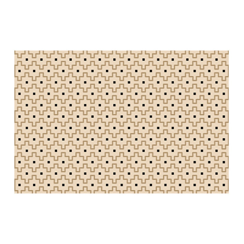 Casual Living Room Carpet Polyester Trendy Area Rug Non-Slip Backing Indoor Rug