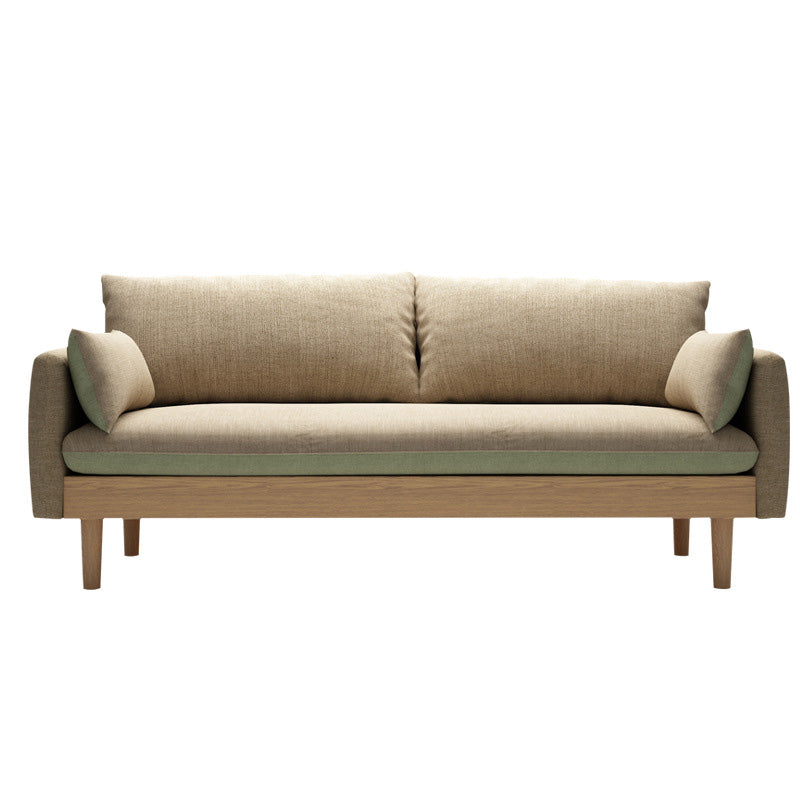 29.5" H Nordic Style Cotton Blend Square Arm Sofa for Living Room
