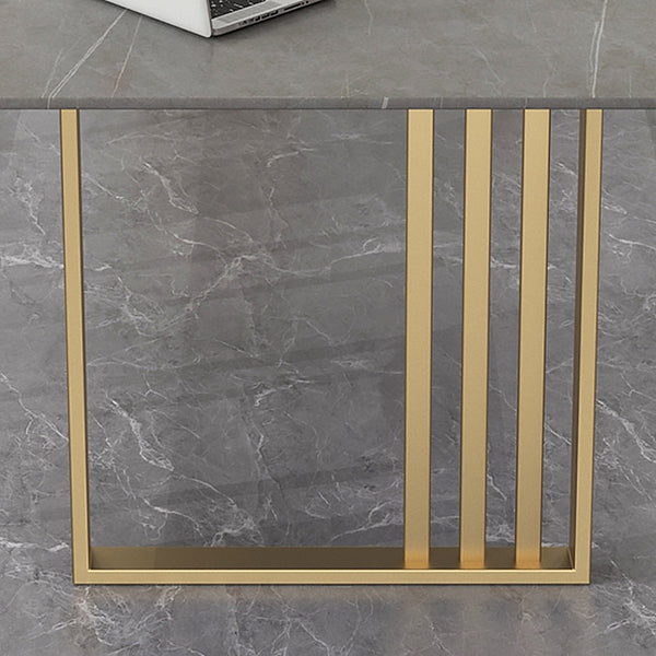 Industrial Style Office Desk Rectangular Sintered Stone Desk for Office