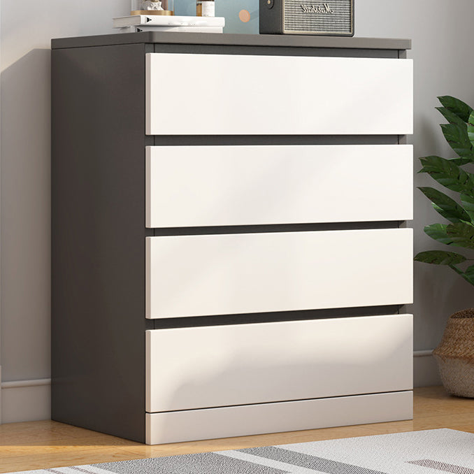 Modern Style White Storage Chest Vertical Wooden Chest with 3 / 4 / 5 / 6 Drawers