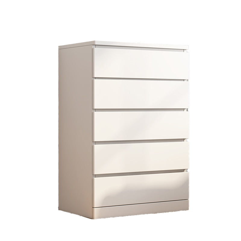 Modern Style White Storage Chest Vertical Wooden Chest with 3 / 4 / 5 / 6 Drawers