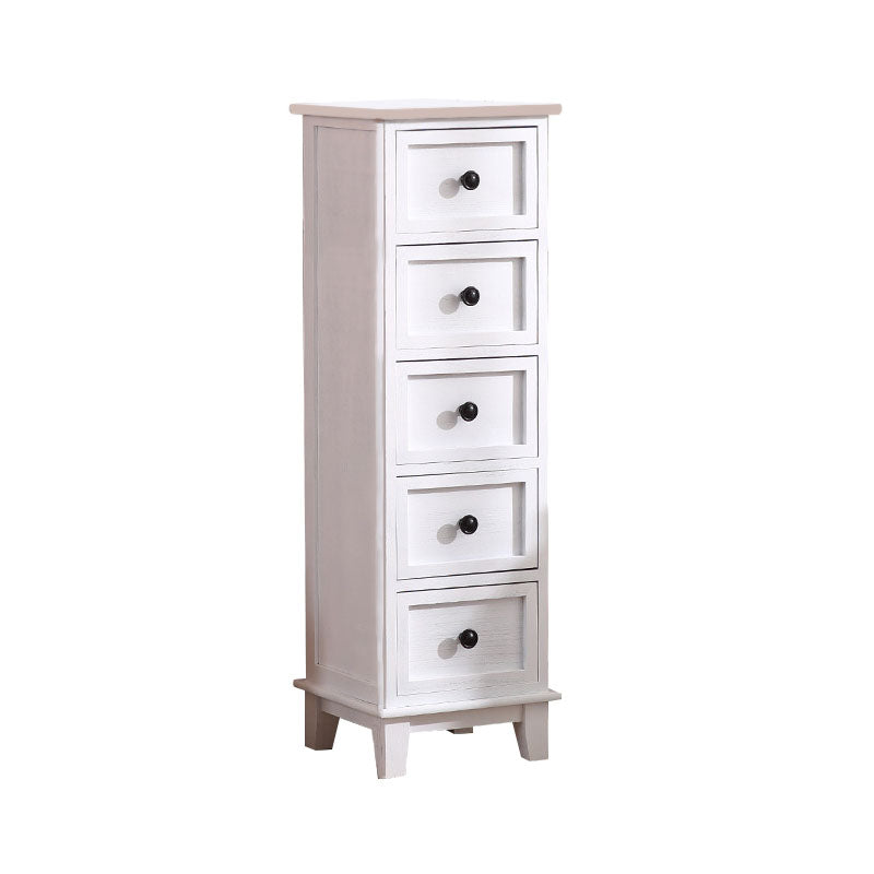 Retro Style Storage Chest Wooden Vertical Lingerie Chest for Bedroom