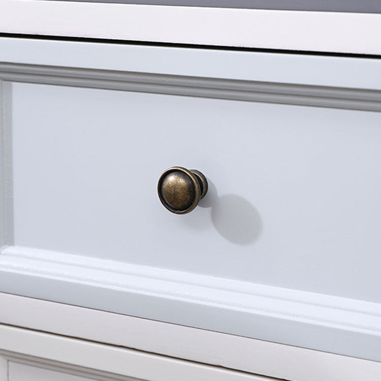 Retro Style Storage Chest Vertical Solid Wood Storage Chest Dresser for Bedroom